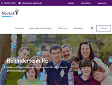 Tablet Screenshot of novalis-diakonie.de